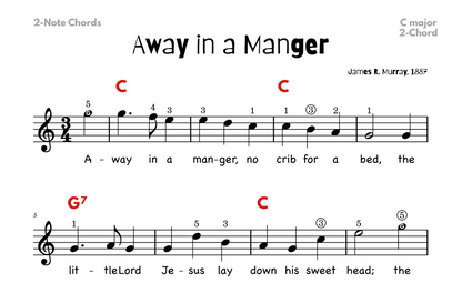 Away in a Manger Christmas Lead Sheet Music