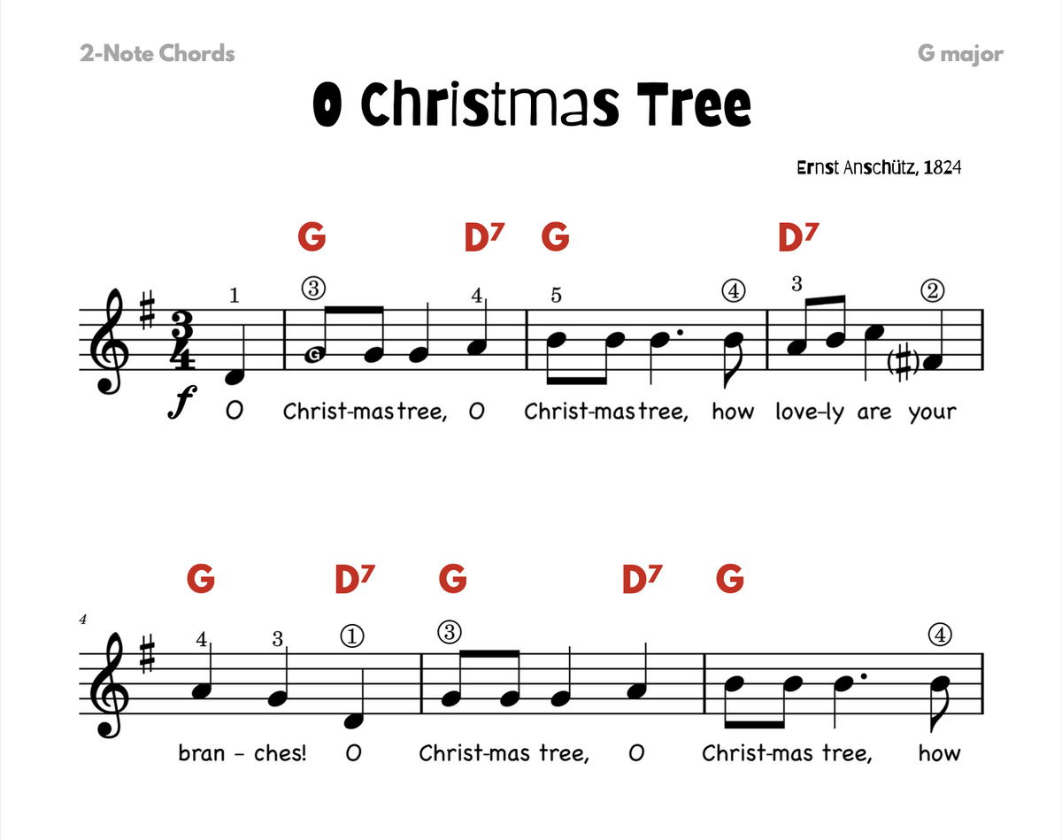 O Christmas Tree Lead Sheet Music