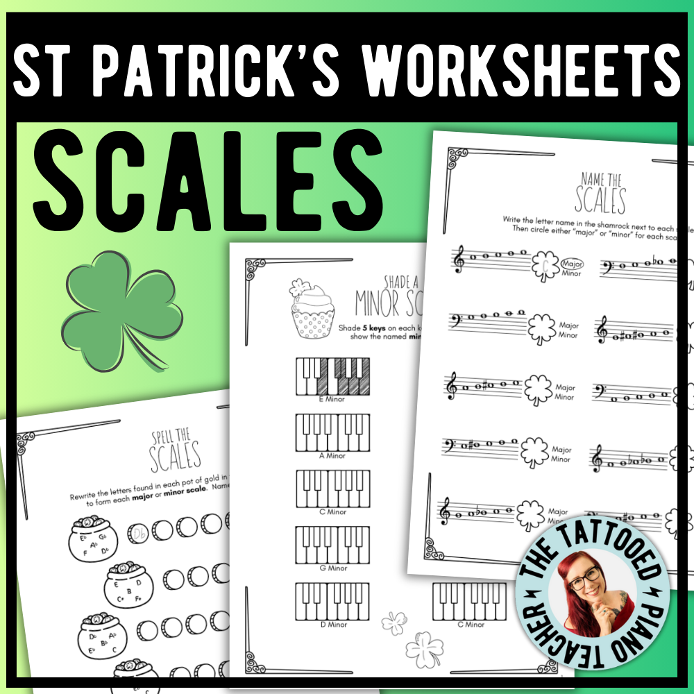 St. Patrick's Day SCALES Worksheets