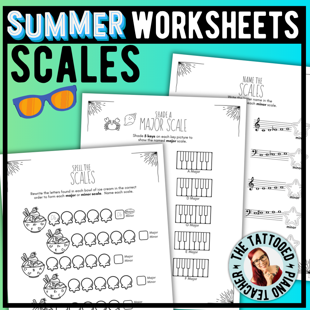 Summer SCALES Worksheets