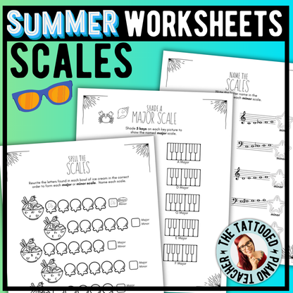 Summer SCALES Worksheets