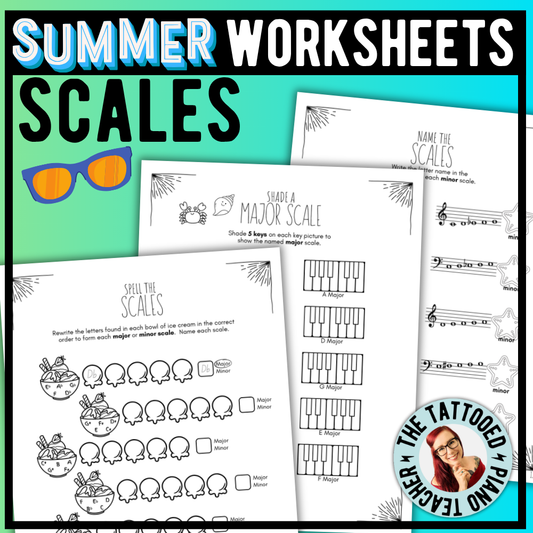 Summer SCALES Worksheets