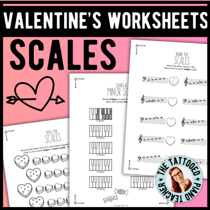 Valentine's Day SCALES Worksheets
