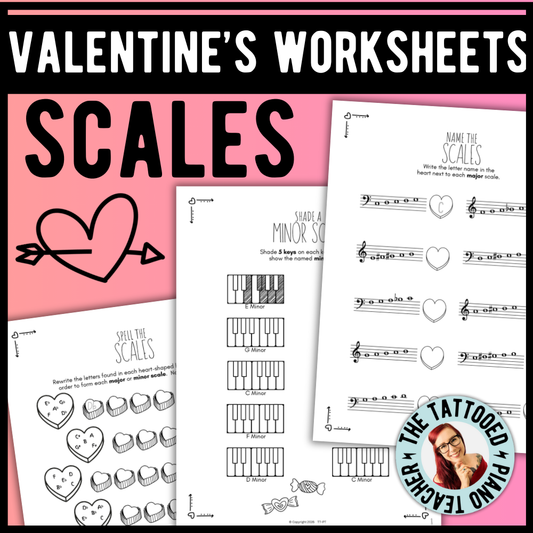Valentine's Day SCALES Worksheets