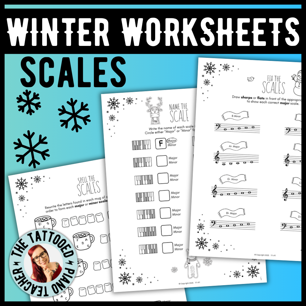 Winter SCALES Worksheets