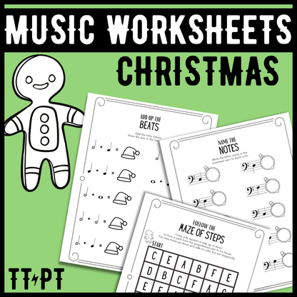 Christmas Music Theory Worksheets