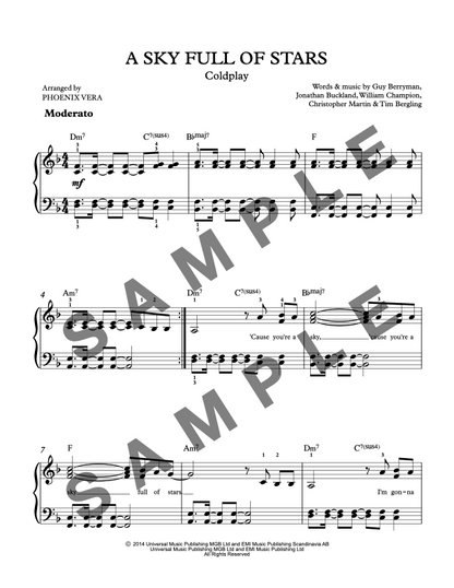A Sky Full of Stars [Intermediate] by Coldplay - Piano Solo Sheet Music