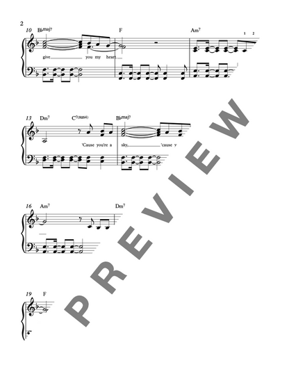 A Sky Full of Stars [Intermediate] by Coldplay - Piano Solo Sheet Music