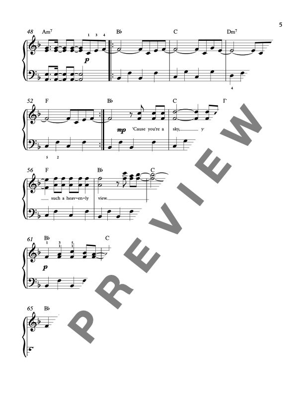 A Sky Full of Stars [Intermediate] by Coldplay - Piano Solo Sheet Music