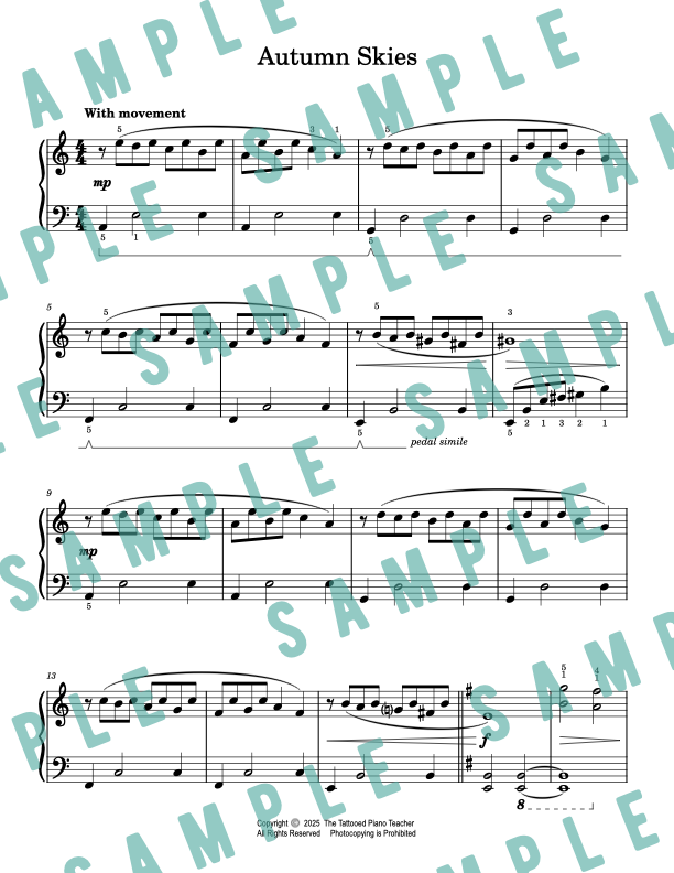 Halloween Original Piano Solo Sheet Music Bundle
