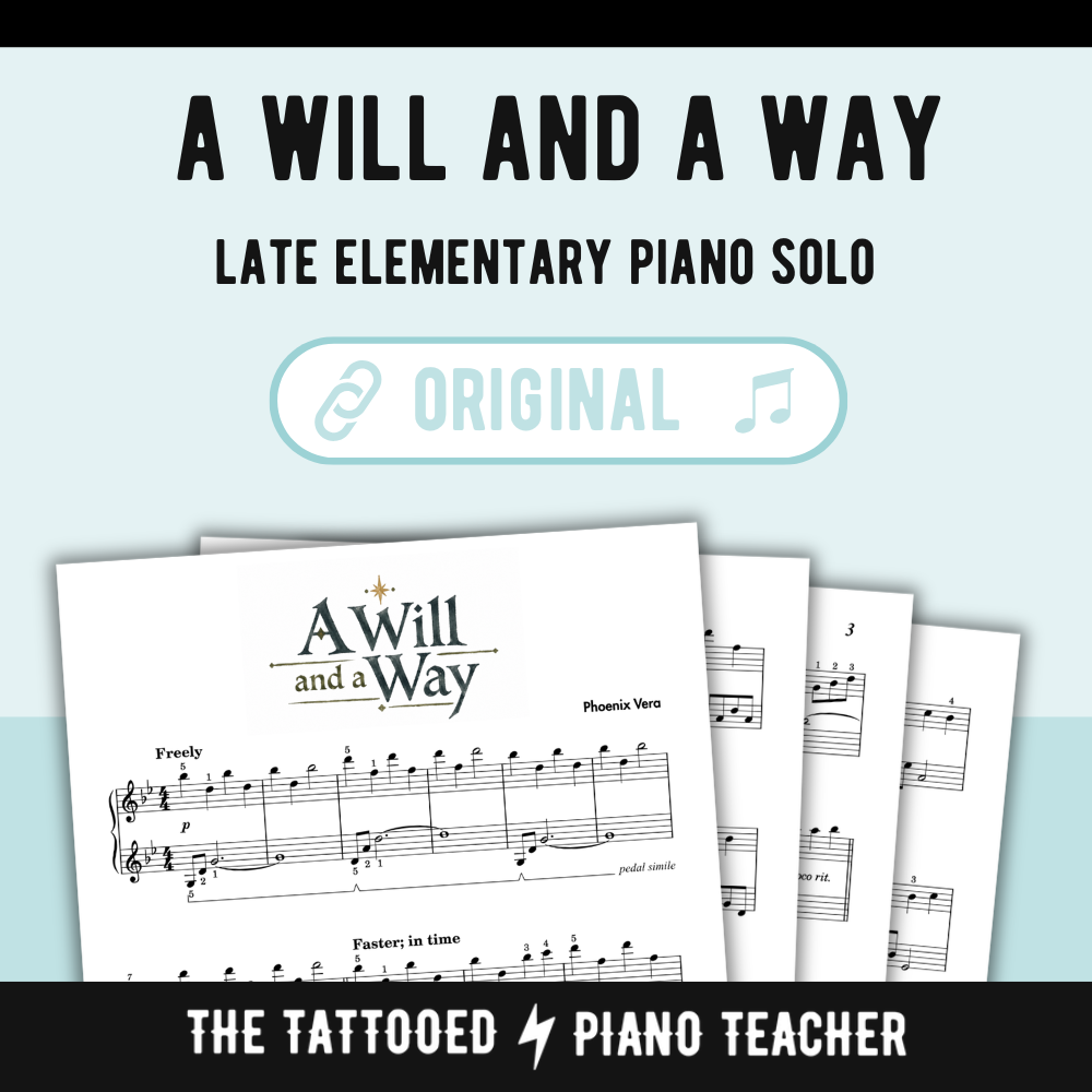 A Will and a Way - Level 3B Late Elementary Fantasy Piano Solo Sheet Music
