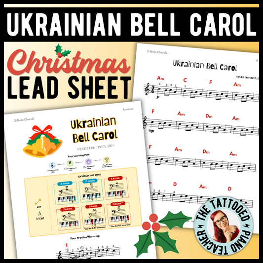 Ukrainian Bell Carol Christmas Lead Sheet Music