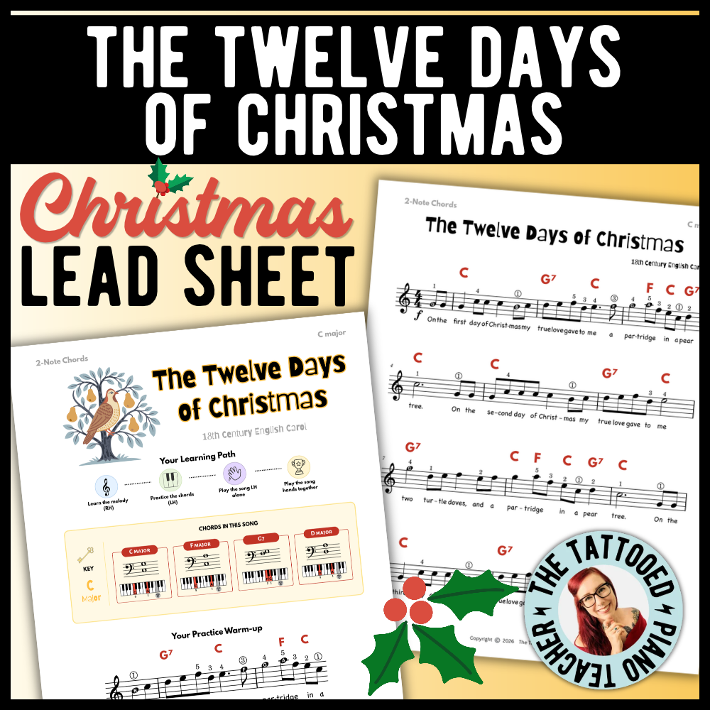 The Twelve Days of Christmas Lead Sheet Music