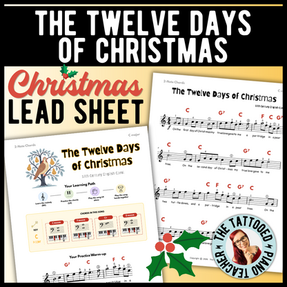The Twelve Days of Christmas Lead Sheet Music