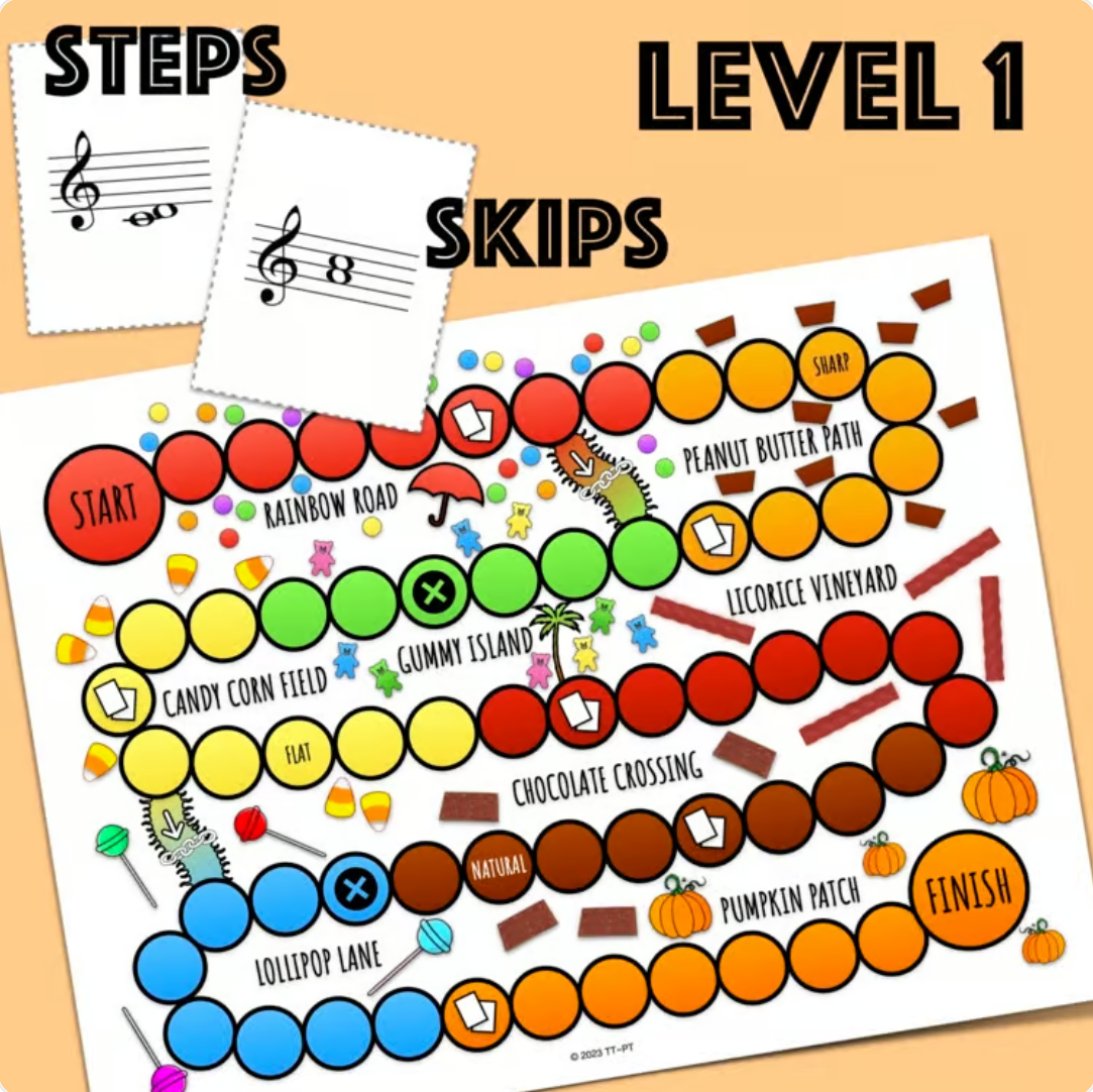 Halloween Music Board Game 3: Intervals