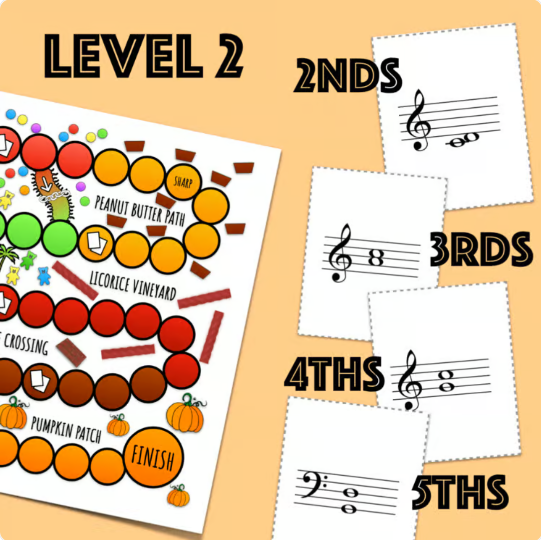 Halloween Music Board Game 3: Intervals
