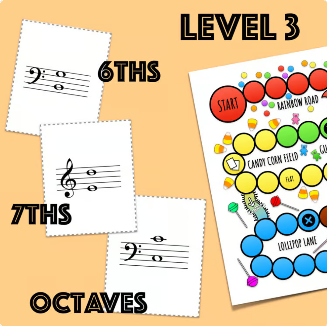 Halloween Music Board Game 3: Intervals