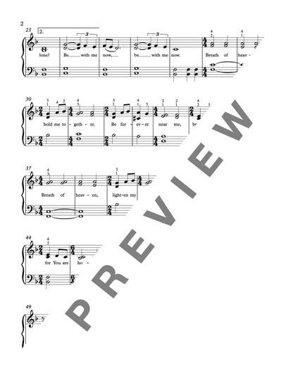 Breath of Heaven (Mary's Song) [Late Elementary] by Amy Grant - Piano Solo Sheet Music