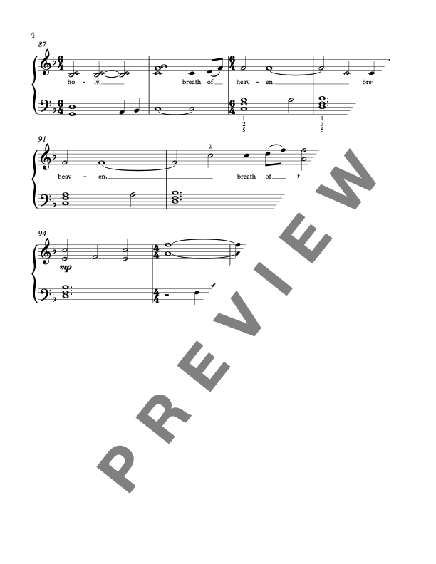 Breath of Heaven (Mary's Song) [Late Elementary] by Amy Grant - Piano Solo Sheet Music