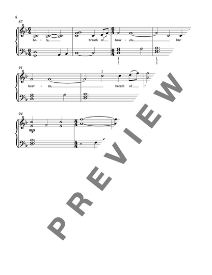 Breath of Heaven (Mary's Song) [Late Elementary] by Amy Grant - Piano Solo Sheet Music