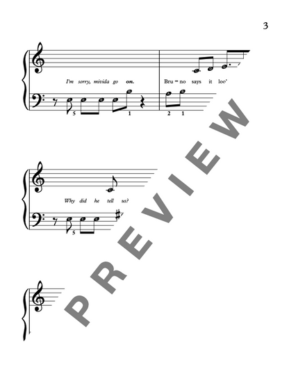 We Don't Talk About Bruno, Encanto [Early Elementary] - Piano Solo Sheet Music