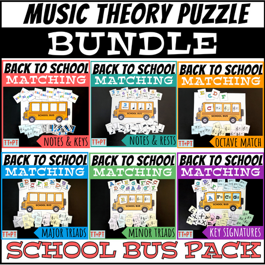 Back to School Bus Matching Bundle