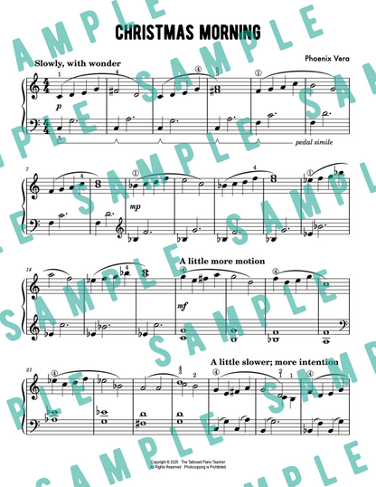 Christmas Morning - Elementary Piano Solo Sheet Music