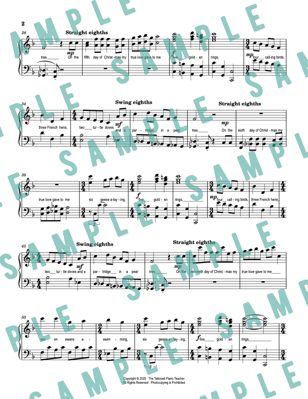 The Christmas Song (Chestnuts Roasting On An Open Fire) - Early Intermediate Piano Solo