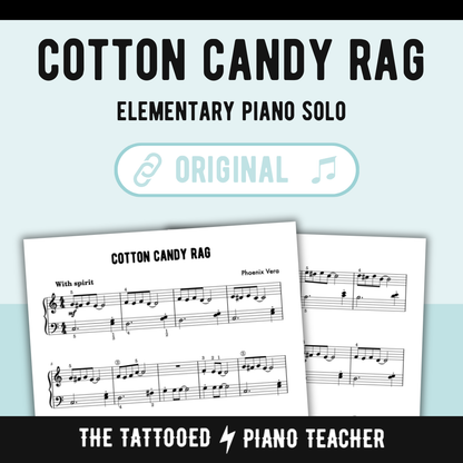 Cotton Candy Rag - Elementary Piano Solo Sheet Music