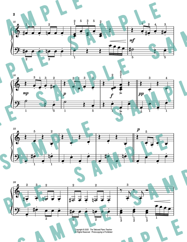 Dance of the Sugar Plum Fairy from Nutcracker - Elementary Piano Solo Sheet Music