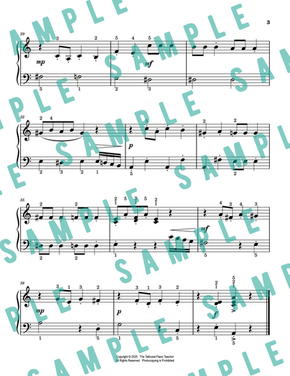 Dance of the Sugar Plum Fairy from Nutcracker - Elementary Piano Solo Sheet Music