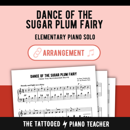 Dance of the Sugar Plum Fairy from Nutcracker - Elementary Piano Solo Sheet Music