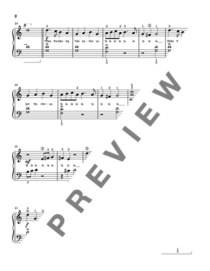 Deck the Halls - Elementary Piano Solo Sheet Music (Level 1-2 Christmas)