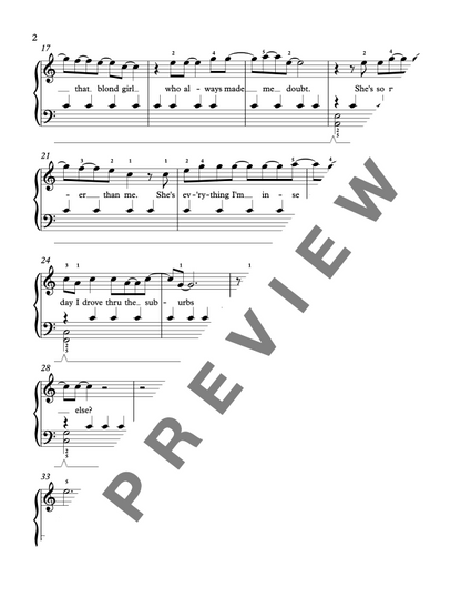 Drivers License [Early Intermediate] by Olivia Rodrigo - Piano Sheet Music