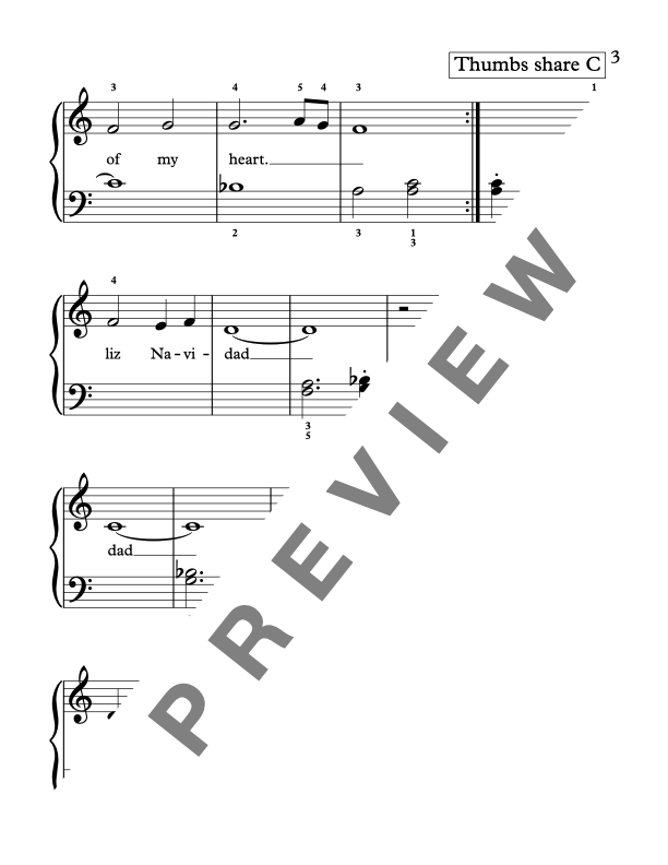 Feliz Navidad [Early Elementary] - Piano Solo Sheet Music