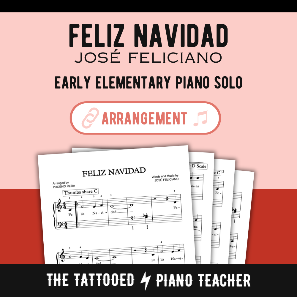 Feliz Navidad [Early Elementary] - Piano Solo Sheet Music