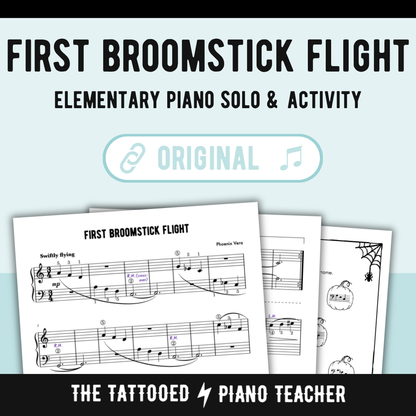 First Broomstick Flight - Level 2B Elementary Fantasy Piano Solo Sheet Music