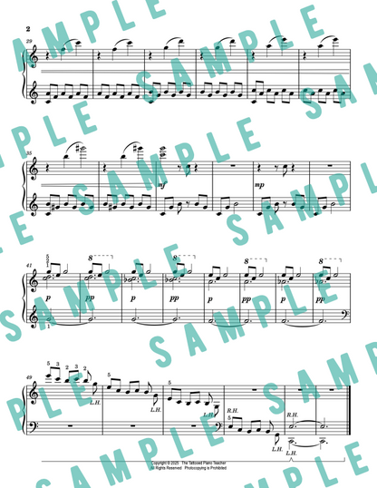 First Snowfall - Christmas Elementary Piano Solo Sheet Music