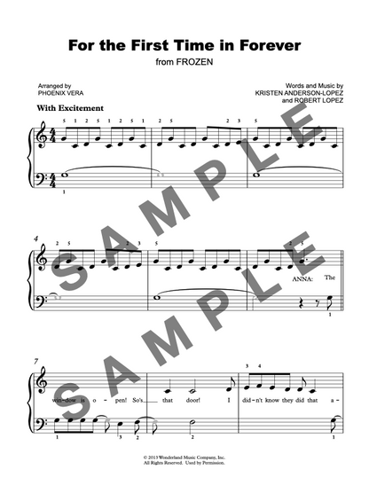 For the First Time in Forever [Early Elementary] Frozen - Piano Sheet Music
