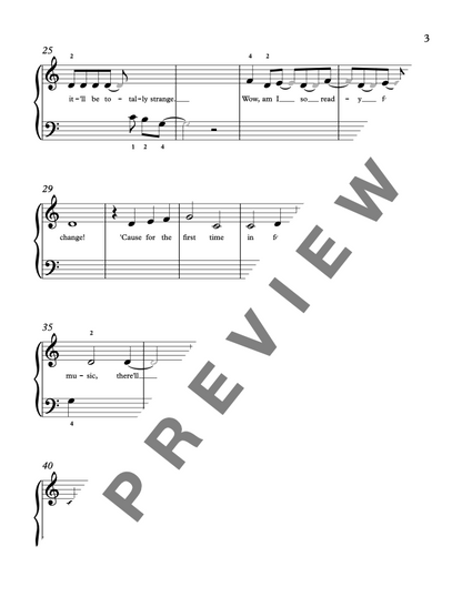 For the First Time in Forever [Early Elementary] Frozen - Piano Sheet Music