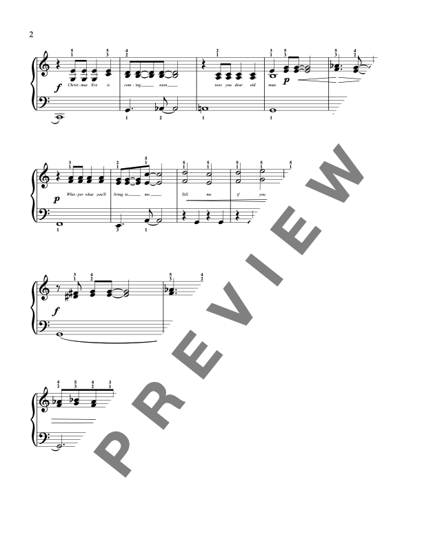 Jolly Old Saint Nicholas [Elementary] - Christmas Jazz Piano Sheet Music