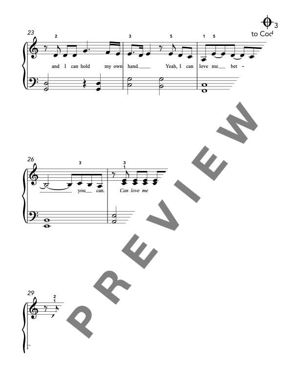 Flowers [Elementary] by Miley Cyrus - Piano Solo Sheet Music