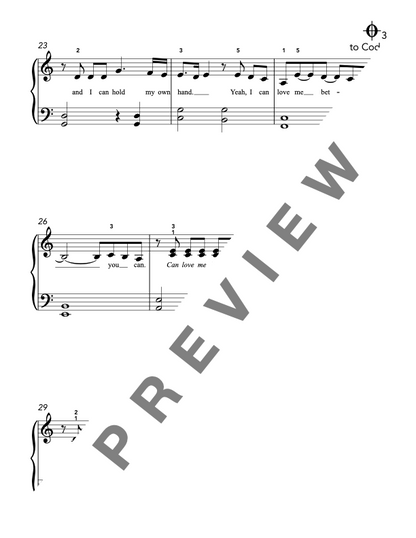 Flowers [Elementary] by Miley Cyrus - Piano Solo Sheet Music