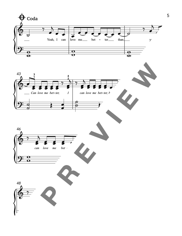 Flowers [Elementary] by Miley Cyrus - Piano Solo Sheet Music