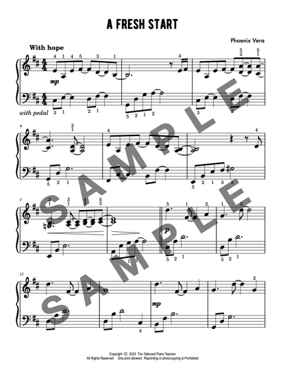 A Fresh Start - Late Elementary Piano Solo Sheet Music