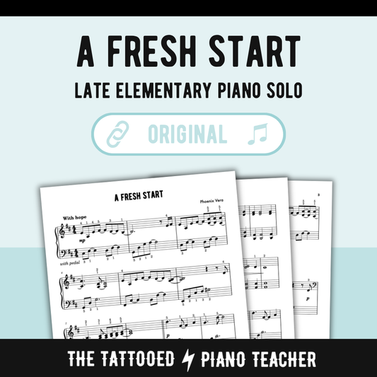A Fresh Start - Late Elementary Piano Solo Sheet Music
