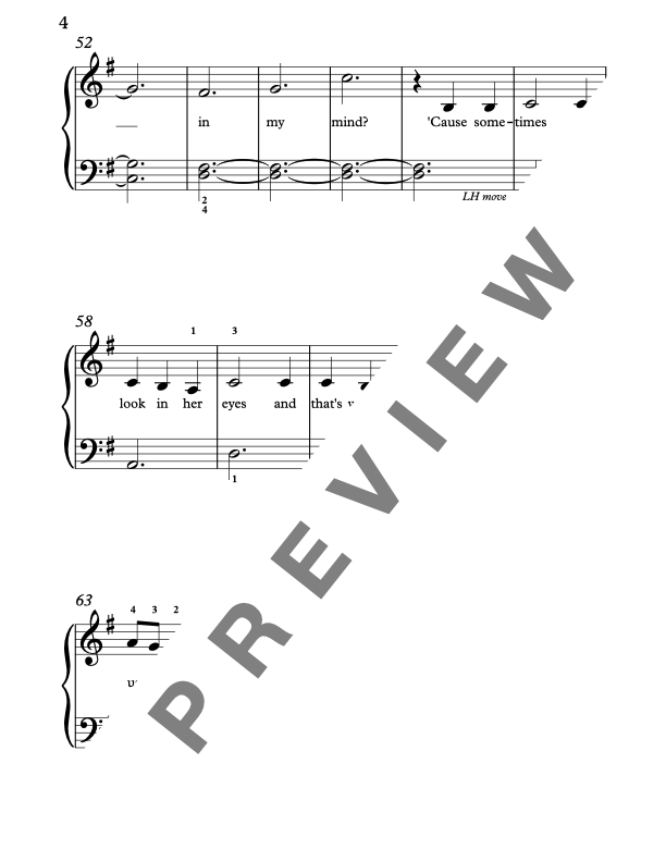 Glimpse of Us [Late Elementary] by Joji - Piano Solo Sheet Music