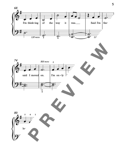 Glimpse of Us [Late Elementary] by Joji - Piano Solo Sheet Music