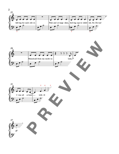 Golden Hour [Late Elementary] by JVKE - Piano Solo Sheet Music