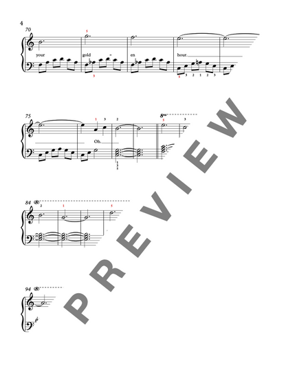 Golden Hour [Late Elementary] by JVKE - Piano Solo Sheet Music
